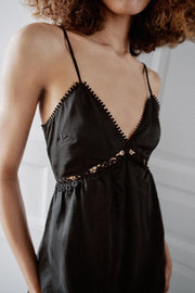 Robe midi brodée