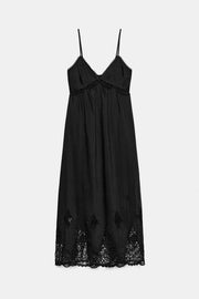 Robe midi brodée