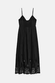 Robe midi brodée