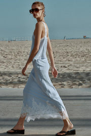 Jupe midi en dentelle