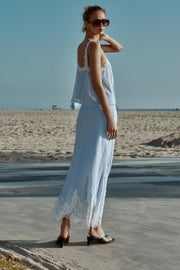 Jupe midi en dentelle