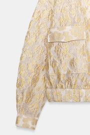 Veste bomber en jacquard