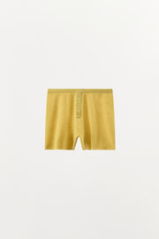 Short en maille à boutons