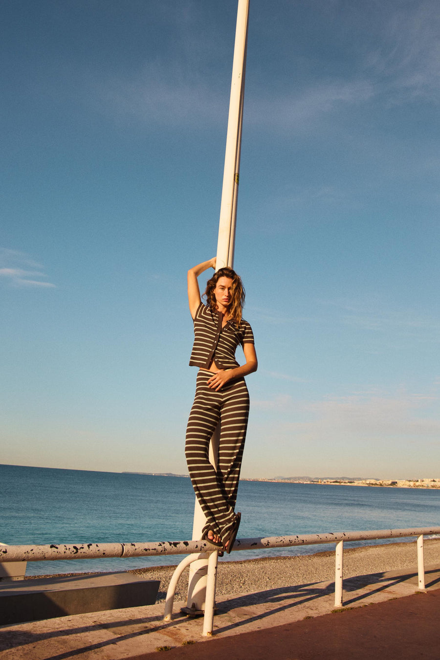 Pantalon à rayures