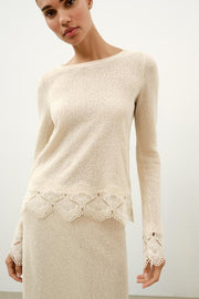 Jupe texturée au crochet