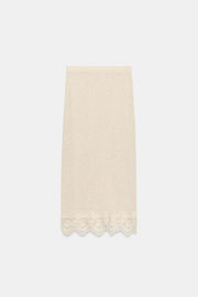 Jupe texturée au crochet