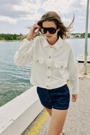 Blouson à boutons dorés