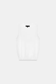 Top en maille sans manches