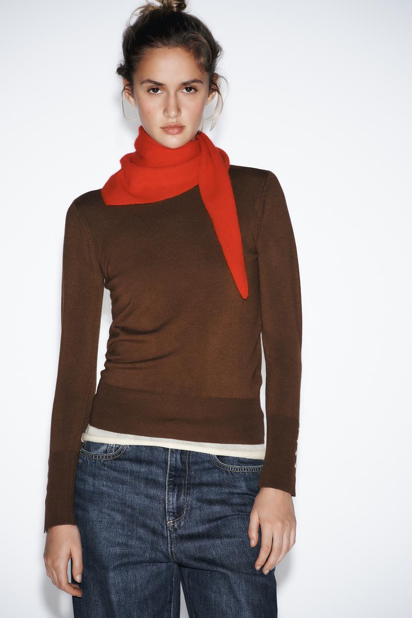 Pull basique uni en maille