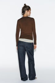 Pull basique uni en maille