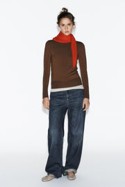 Pull basique uni en maille