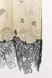 Top lingerie imprimé à détails en dentelle