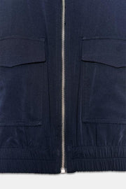 Blouson à col montant à poches à rabat