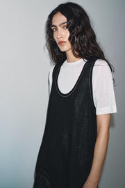 Robe en maille contrastée