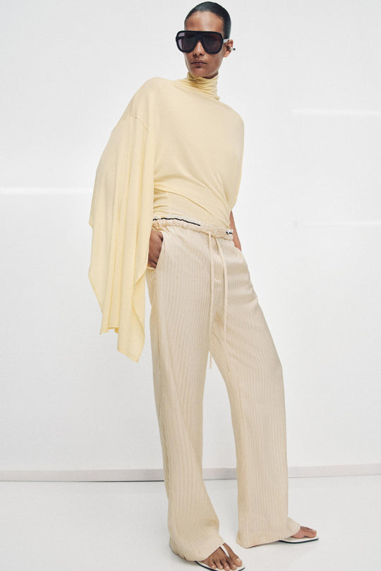 Pantalon style pyjama en jacquard ZW Collection