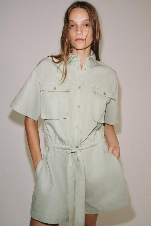 Combinaison chemise avec ceinture ZW Collection