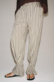 Pantalon droit à rayures ZW Collection