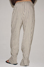 Pantalon droit à rayures ZW Collection