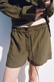 Short en jacquard à rayures ZW Collection