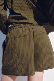 Short en jacquard à rayures ZW Collection