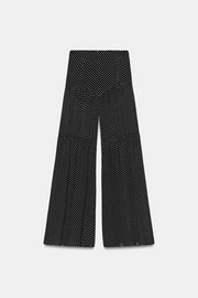 Pantalon à plis à pois ZW Collection