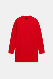 Robe en maille à épaules tombantes