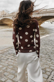 Pull en maille à pois