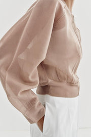 Veste bomber en maille