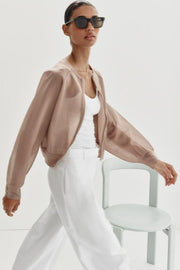 Veste bomber en maille