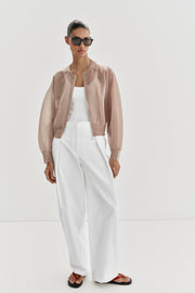 Veste bomber en maille