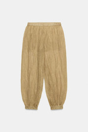 Pantalon bouffant en maille fine