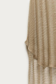 Robe longue en maille à fil métallisé Marisa Berenson x