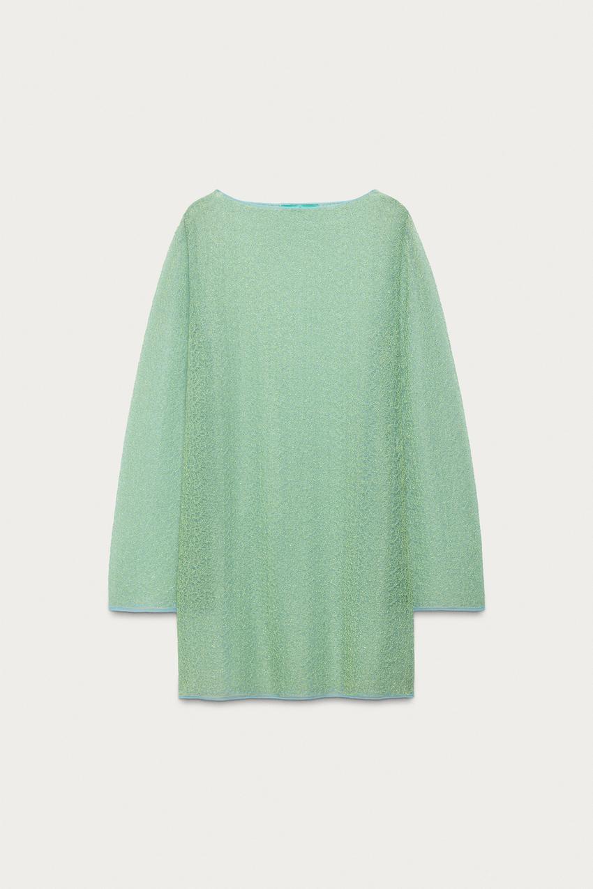 Robe semi-transparente en maille Marisa Berenson x