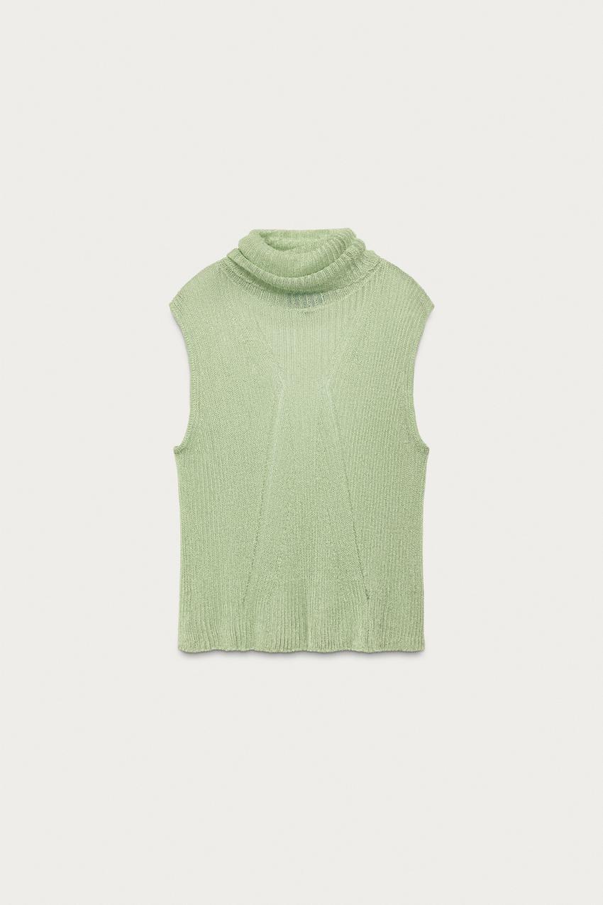 Top en maille à fil métallisé Marisa Berenson x