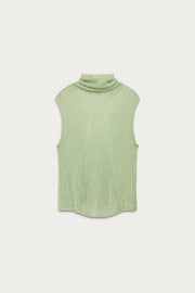 Top en maille à fil métallisé Marisa Berenson x