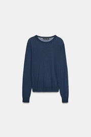 Pull ultrafin en laine et soie