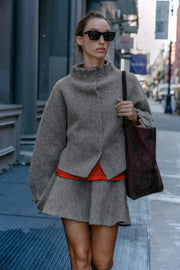 Veste bomber en maille