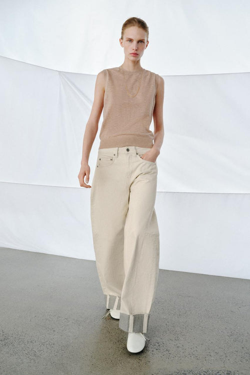 Jean ZW Collection coupe décontractée taille mi-haute