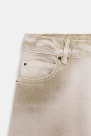 Jean ZW Collection effet délavé taille haute