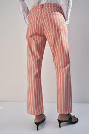 Jean ZW Collection slim taille mi-haute à rayures