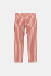 Jean ZW Collection slim taille mi-haute à rayures