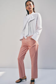 Jean ZW Collection slim taille mi-haute à rayures