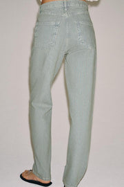 Jean ZW Collection droit taille basse à rayures