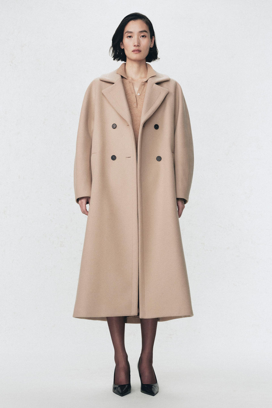 Manteau en mélange de laine Soshiotsuki x