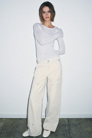 Jean ZW Collection avec passant, taille mi-haute