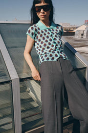 Veste en maille jacquard