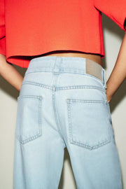 Jean Z1975 coupe droite, taille haute à ceinture large