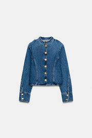 Veste Z1975 en denim à bouton doré