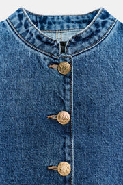 Veste Z1975 en denim à bouton doré