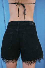 Short Z1975 en denim et dentelle